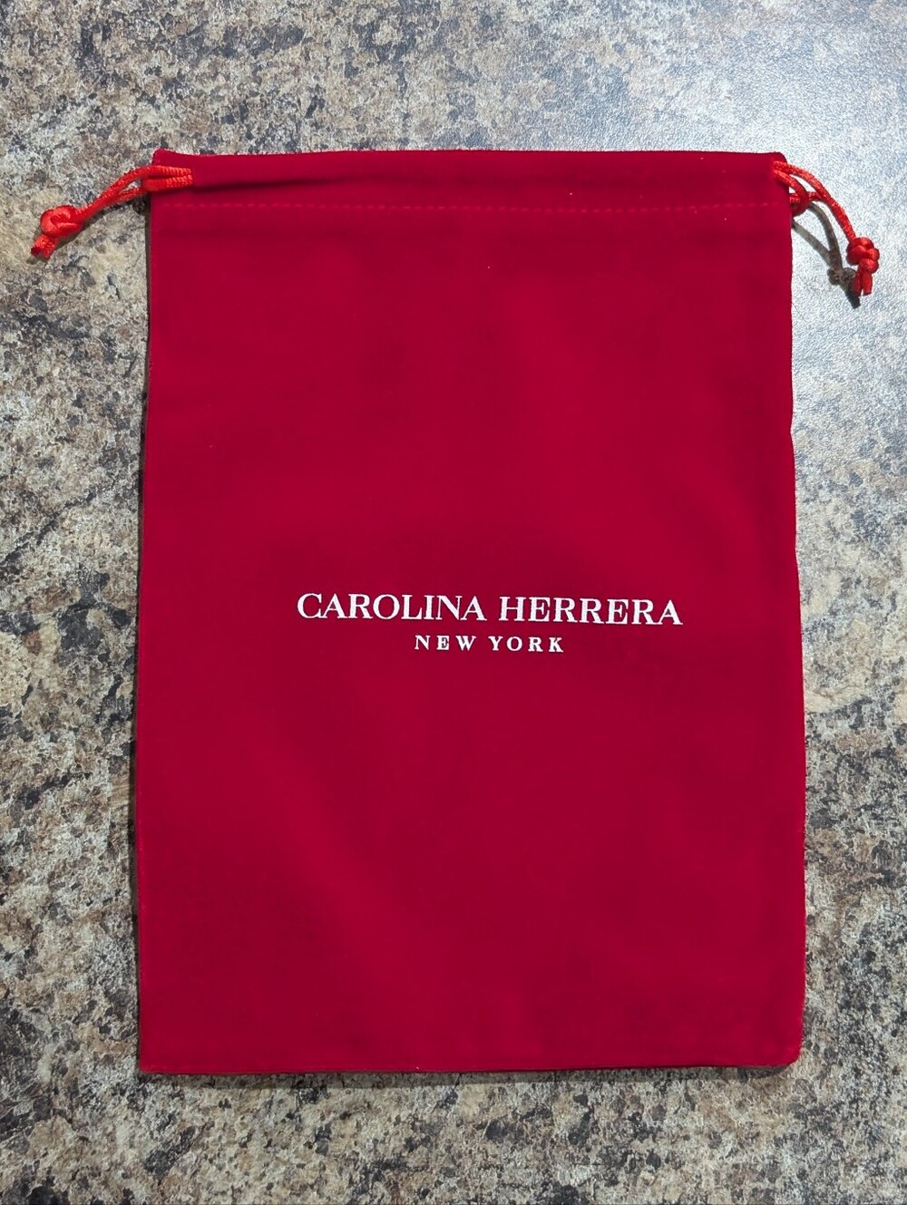 Carolina Herrera Red Drawstring Dust Bag